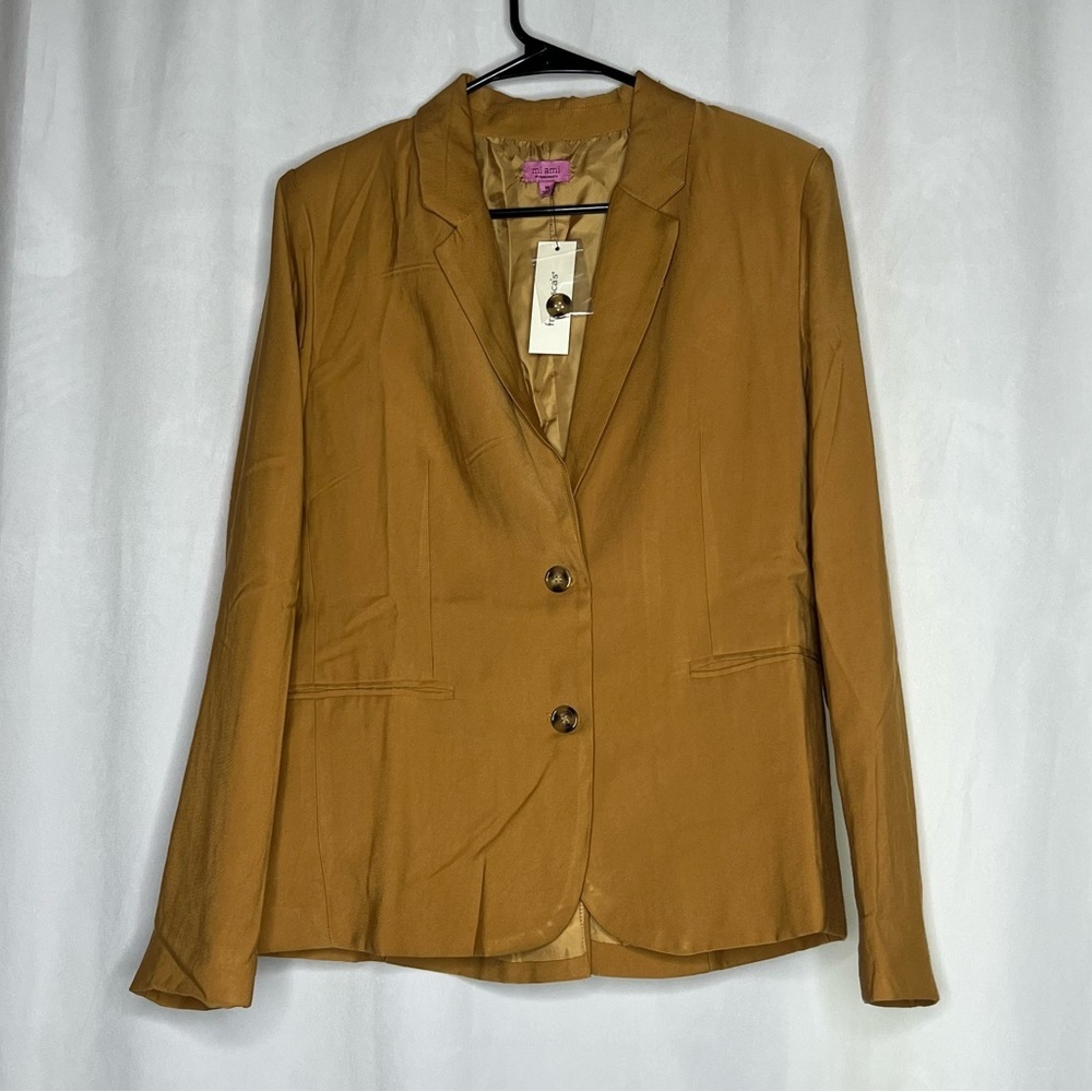 Miami Kenna Twill Blazer Women’s Size Medium Tan - Picture 12 of 12